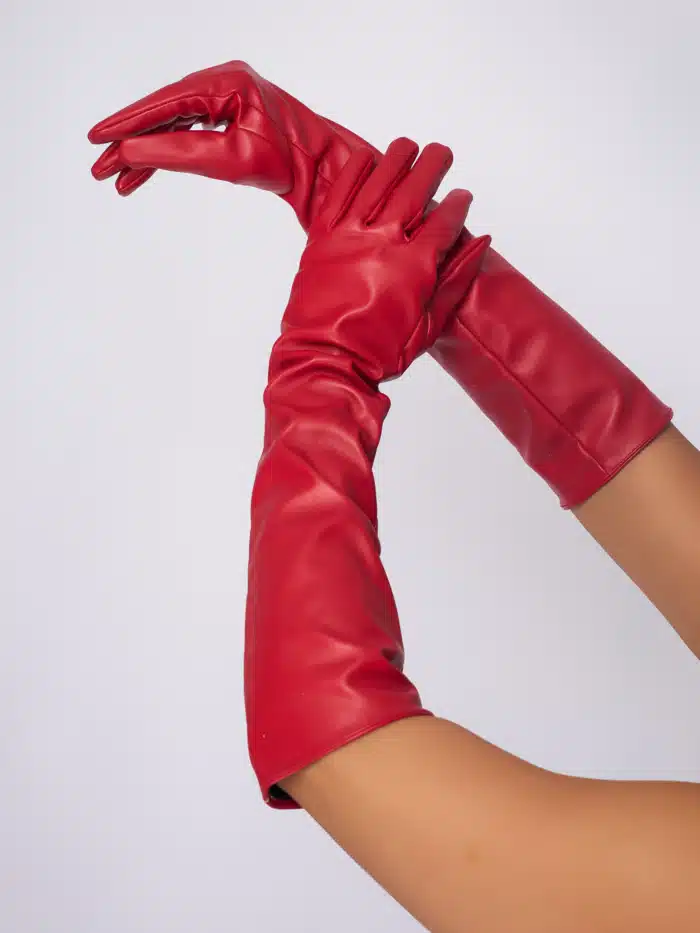 GUANTES ROJOS DE LEATHER